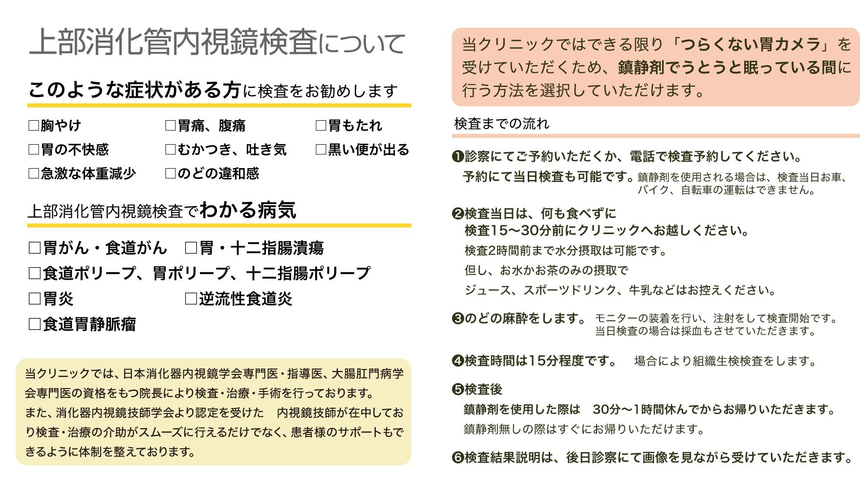 上部消化管内視鏡検査