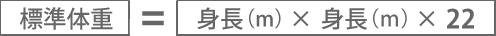 標準体重計算式