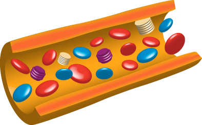 正常な血液の流れ